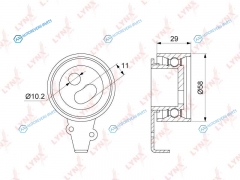 PB-1272 Ролик натяжной ремня ГРМ