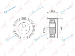 PB-1036 Ролик натяжной ремня ГРМ