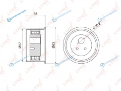 PB-1039 Ролик натяжной ремня ГРМ