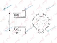 PB-1140 Ролик натяжной ремня ГРМ
