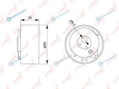 PB-1240 Ролик натяжной ремня ГРМ