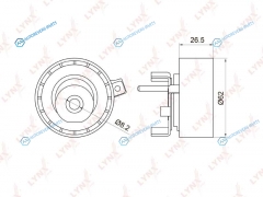 PB-1016 Ролик натяжной ремня ГРМ