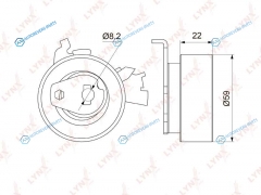 PB-1142 Ролик натяжной ремня ГРМ