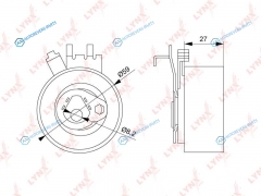 PB-1151 Ролик натяжной ремня ГРМ