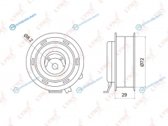 PB-1006 Ролик натяжной ремня ГРМ