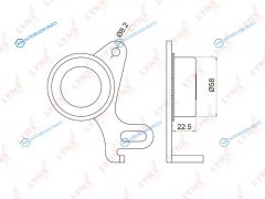PB-1031 Ролик натяжной ремня ГРМ