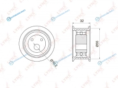 PB-1026 Ролик натяжной ремня ГРМ