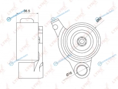 PB-1076 Ролик натяжной ремня ГРМ
