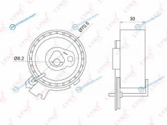 PB-1014 Ролик натяжной ремня ГРМ