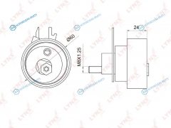 PB-1054 Ролик натяжной ремня ГРМ
