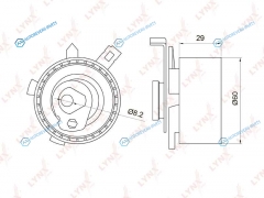 PB-1015 Ролик натяжной ремня ГРМ