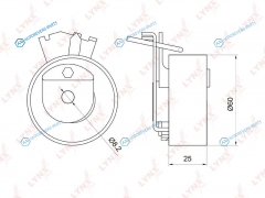 PB-1013 Ролик натяжной ремня ГРМ