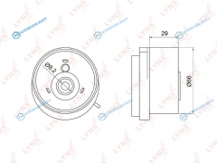 PB-1050 Ролик натяжной ремня ГРМ