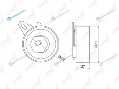 PB-1070 Ролик натяжной ремня ГРМ