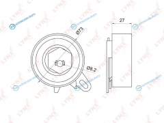 PB-1069 Ролик натяжной ремня ГРМ