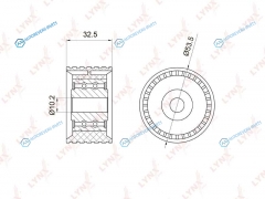 PB-3028 Ролик обводной ремня ГРМ