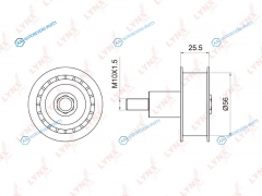 PB-3029 Ролик обводной ремня ГРМ