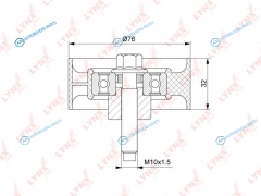 PB-3142 Ролик обводной ремня ГРМ