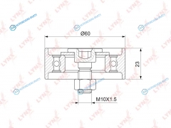 PB-1312 Ролик натяжной ремня ГРМ