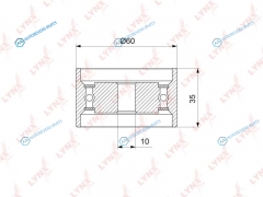 PB-1319 Ролик натяжной ремня ГРМ