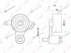 PB-1152 Ролик натяжной ремня ГРМ