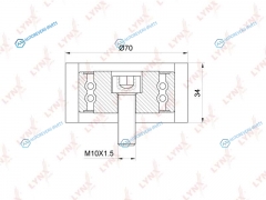 PB-3092 Ролик обводной ремня ГРМ