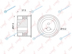 PB-3165 Ролик обводной ремня ГРМ