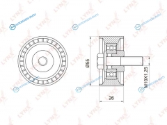 PB-3012 Ролик обводной ремня ГРМ