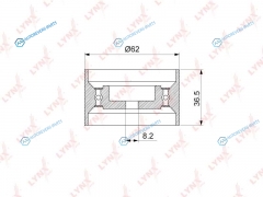 PB-1322 Ролик натяжной ремня ГРМ