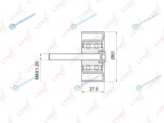 PB-3027 Ролик обводной ремня ГРМ