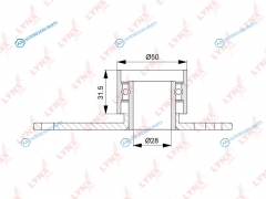PB-3158 Ролик обводной ремня ГРМ