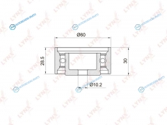 PB-3010 Ролик обводной ремня ГРМ