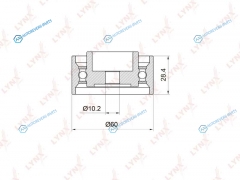 PB-3020 Ролик обводной ремня ГРМ