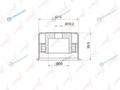 PB-3018 Ролик обводной ремня ГРМ