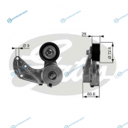 T38317 Ролик обводной приводного ремня