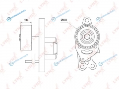 PT-3159 Натяжитель поликлинового ремня