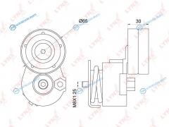 PT-3139 Натяжитель поликлинового ремня