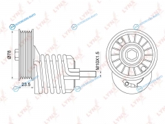 PT-3164 Натяжитель поликлинового ремня