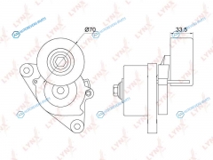 PT-3256 Натяжитель поликлинового ремня