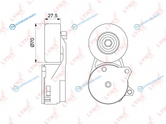 PT-3051 Ролик натяжной приводного ремня