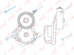 PT-3049 Натяжитель ремня навесного оборудования