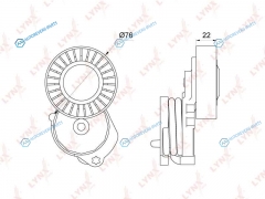 PT-3184 Натяжитель поликлинового ремня