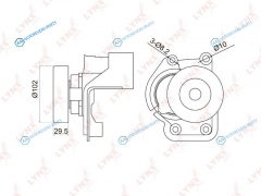 PT-3047 Натяжитель ремня навесного оборудования