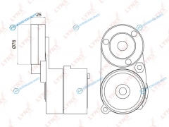 PT-3005 Натяжитель ремня навесного оборудования