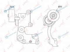 PT-3223 Натяжитель поликлинового ремня