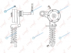 PT-3034 Ролик натяжной навесного оборудования