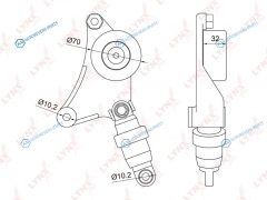 PT-3043 Ролик натяжной навесного оборудования