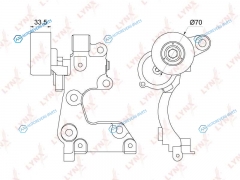 PT-3227 Натяжитель поликлинового ремня