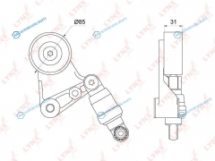 PT-3083 Натяжитель ремня навесного оборудования