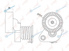 PT-3018 Натяжитель ремня навесного оборудования